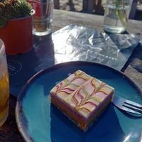 Boogie woogie cake at Strandpaviljoen De Kwartel in The Hague