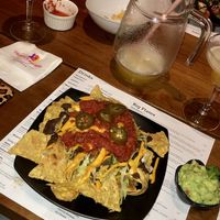 Nachos Supreme, no meat, vegan cheese  at Charley Browns Mexicana in Bangkok