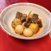 Special dish of the day - spicy oden at TàiLáng ZhōngHuá Lāmiàn in Tainan