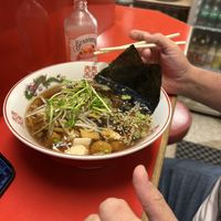 Truffle soy sauce soup #Veganuary at TàiLáng ZhōngHuá Lāmiàn in Tainan