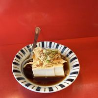 Cold tofu - so good!  at TàiLáng ZhōngHuá Lāmiàn in Tainan