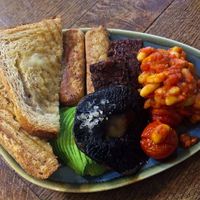 Vegan breakfast at Broadway Deli  in Broadway