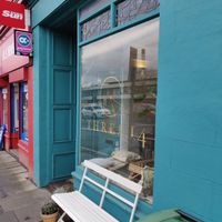 Outside at Bits Bake Shop in Edinburgh