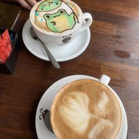 Coffee with plant milk  at Beanhive Coffee in Dublin