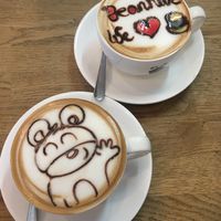 Cute cappuccino  at Beanhive Coffee in Dublin