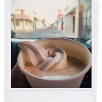 Affrogato (ice cream with coffee) at HolyVegan! in Aguascalientes