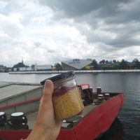 Tapioca dessert with mango pulp and strawberry jam at Corona Coffee - Kaszubska 67 in Szczecin