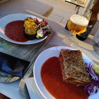 Gefüllte Melanzani & Gemüselasagne at Venuss - Herrengasse in Vienna