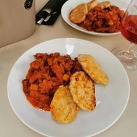 Eierschwammerlgulasch at Venuss - Herrengasse in Vienna