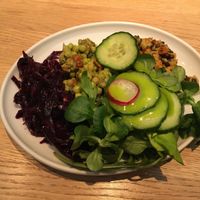 small salad with three choices of salad  at Venuss - Herrengasse in Vienna