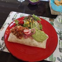 Black bean burrito at Blue Margarita in Bucharest