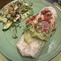 Veggie burrito with vegan cheese  at Blue Margarita in Bucharest