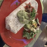Vegan burrito with black beans  at Blue Margarita in Bucharest