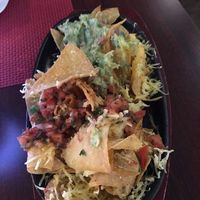 Nachos (after sampling) at Blue Margarita in Bucharest