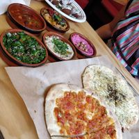 Gellerup Mezze (made completely vegetarian for us when we asked) at Faour in Aarhus