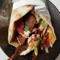 Shawarma wrap at Guac 'n' Roll in Liverpool