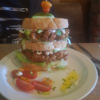 Southern Fried Chik'n and Avocado, from the Brunch Menu. at Guac 'n' Roll in Liverpool