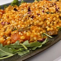 Fregola Primavera - really tasty and fun to eat because of the small pasta at Vitalia's in Cairns