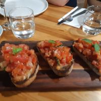 Vegan bruschetta at Vitalia's in Cairns