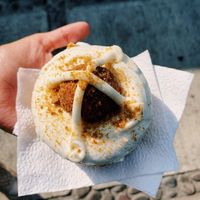 Pan de muerto donut  at Piaf Repostería Alternativa in Guadalajara