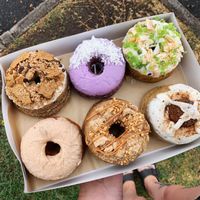 Box mix of six at Piaf Repostería Alternativa in Guadalajara