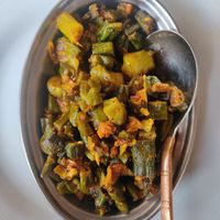 Bhindi okra at Aroma Cuisine of India in Castro Valley