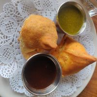 Vegetables samosas at Aroma Cuisine of India in Castro Valley