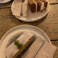 Lime & polenta cake & carrot cake   at Jaunty Goat - Bridge St in Chester