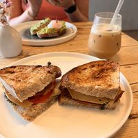 chicken and bacon sandwich  at Jaunty Goat - Bridge St in Chester