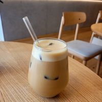 Iced Latte (Oat Milk). at Jaunty Goat - Bridge St in Chester