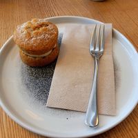 Victoria Sponge Cake. at Jaunty Goat - Bridge St in Chester