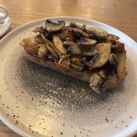 Wild mushrooms on toast   at Jaunty Goat - Bridge St in Chester