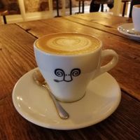 Flat white with Minor Figures Oat Milk at Jaunty Goat - Bridge St in Chester