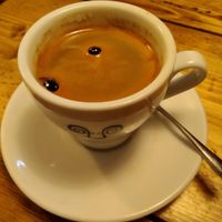 Long Black coffee. Gorgeous! at Jaunty Goat - Bridge St in Chester