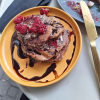 Chocolate Pancakes at Relax na Wilczej in Warsaw