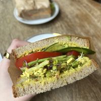 Avo-Eggless Sandwich   at Relax na Wilczej in Warsaw