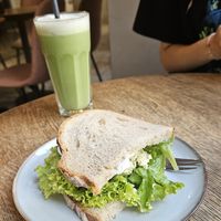 Tofu scramble sandwich at Relax na Wilczej in Warsaw