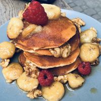 Vegan pancakes at Relax na Wilczej in Warsaw