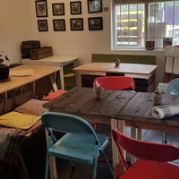 Tables at The Platform Cafe in South West London