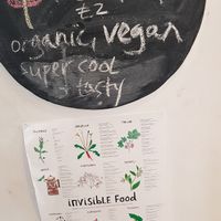 Signs at The Platform Cafe in South West London