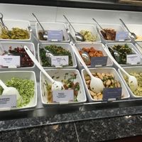 Big variety of turkish starters / salads at Gulet Feinkost in Munich