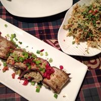 Appetizers with walnuts at Pur Pur in Bishkek