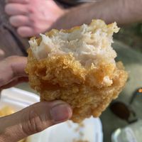 Vegan fish cake at Brockley's Rock in South East London