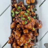 Cauliflower Bites with BBQ sauce  at Exit Zero Filling Station in Cape May