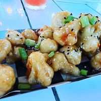 Cauliflower bites with sticky Thai, so good    at Exit Zero Filling Station in Cape May