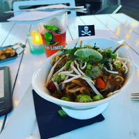 Pad Thai made vegan! (Omitted egg and chicken.)  at Exit Zero Filling Station in Cape May