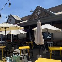 Outside seating at Elixir in Mammoth Lakes