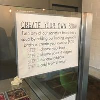 Create your own soup!! at Elixir in Mammoth Lakes