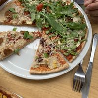 Beyond meat sausage and mimikri  at Noah's Restaurant in Mainz