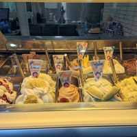 Fruity sorbets and soy chocolate ice cream at Gelateria Crema di Gelato in Lagos